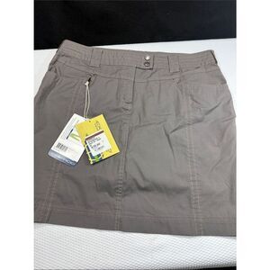 NWT ExOfficio Roughian Collection Skirt in Slate Size 16